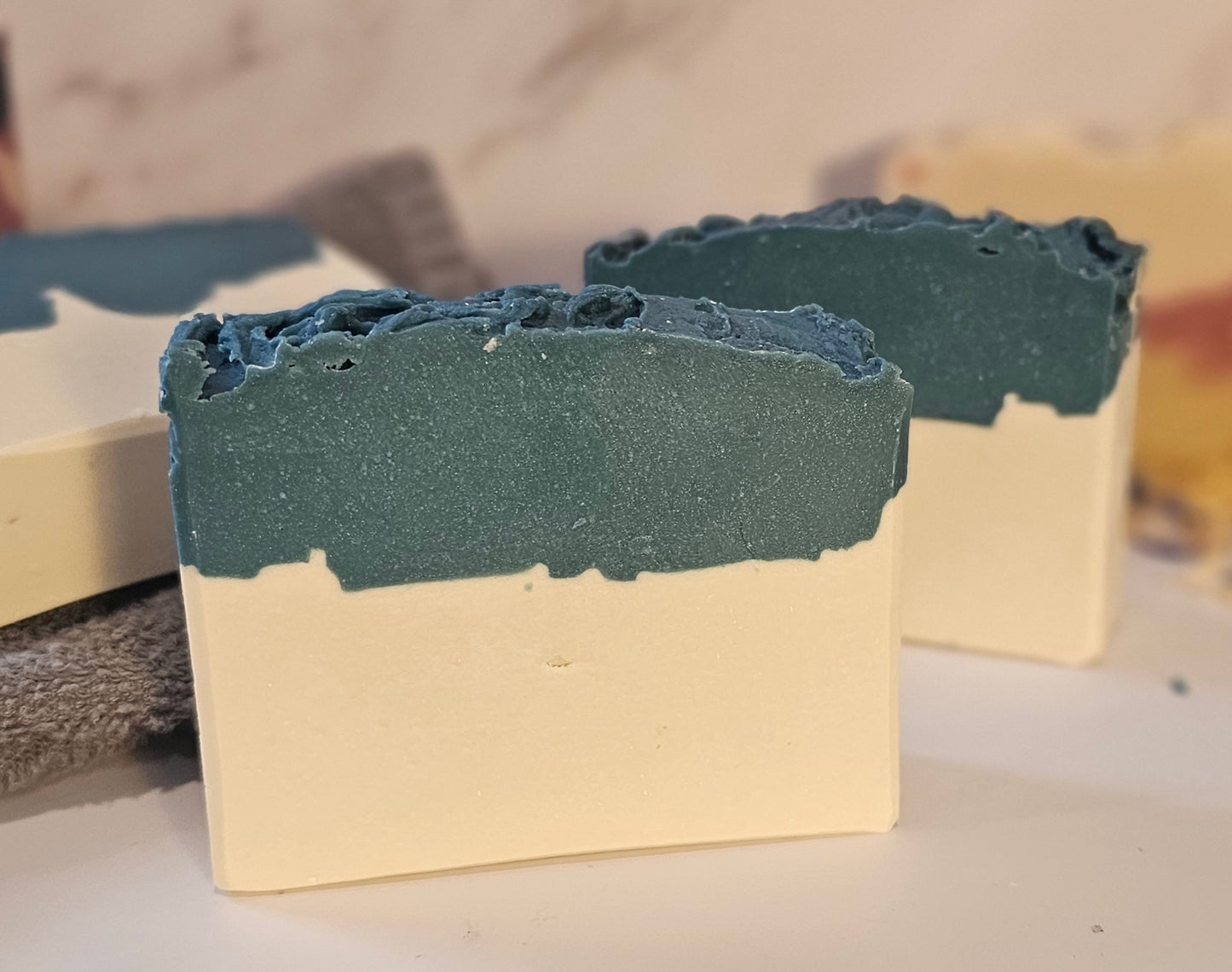 pacific rain artisan soap, silk fibers