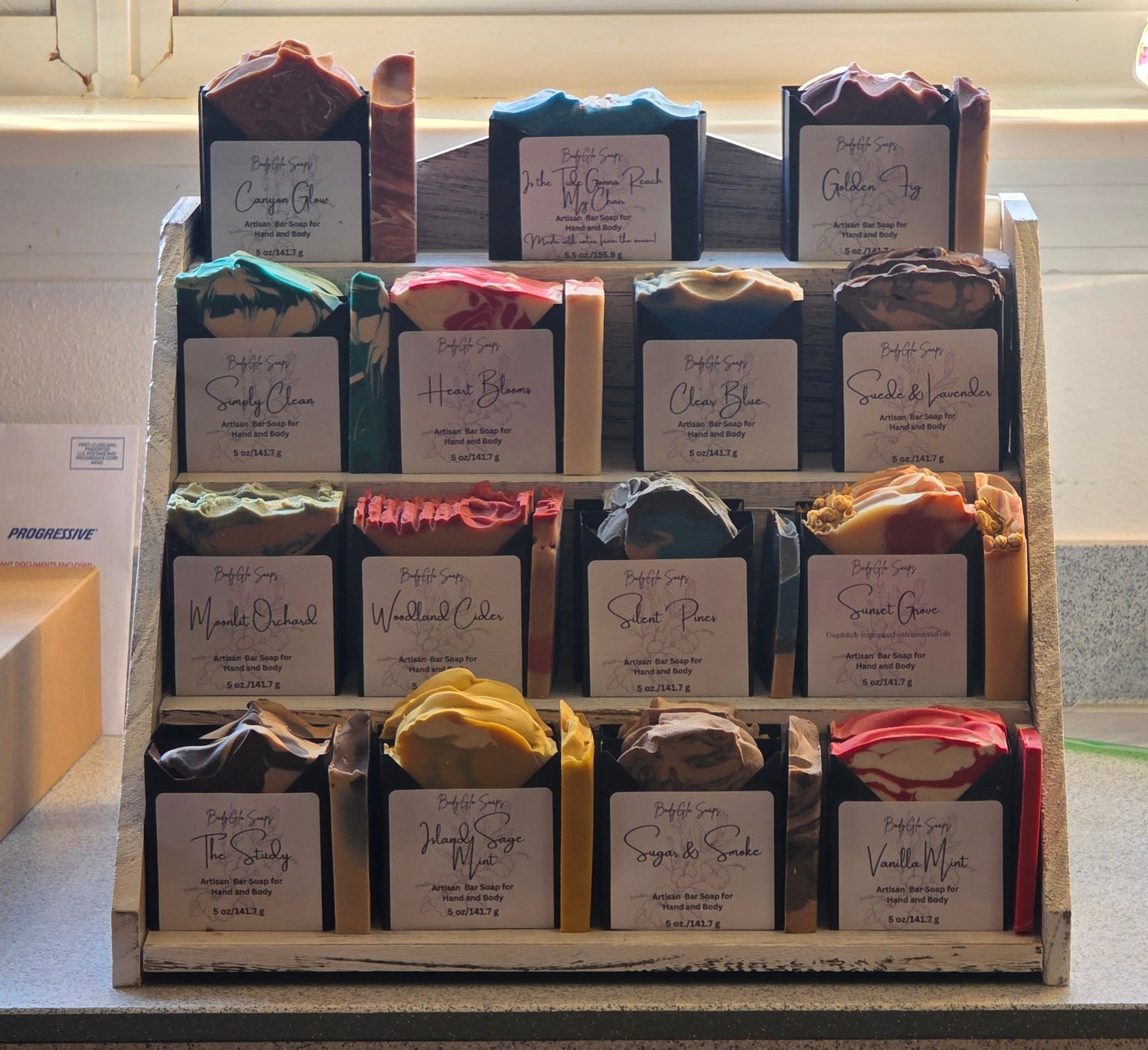packaged artisan soap bars