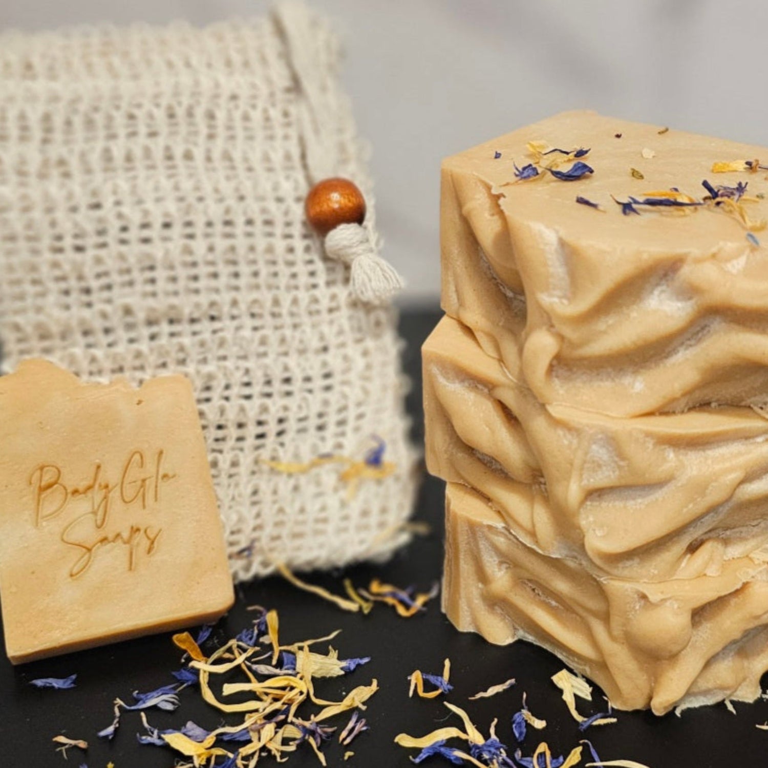artisan soap made with clays infused in oils