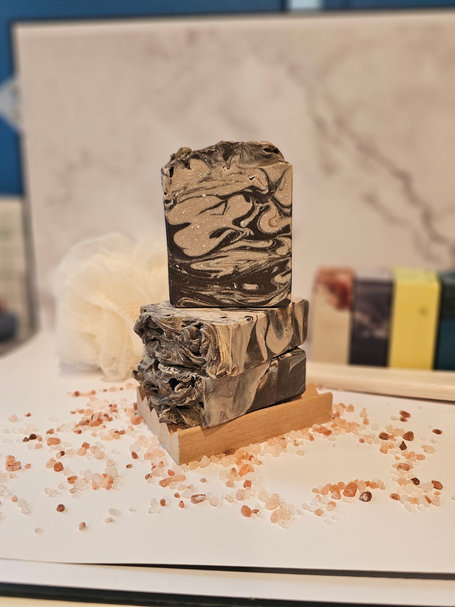 lavender and suede soap, masculine scent