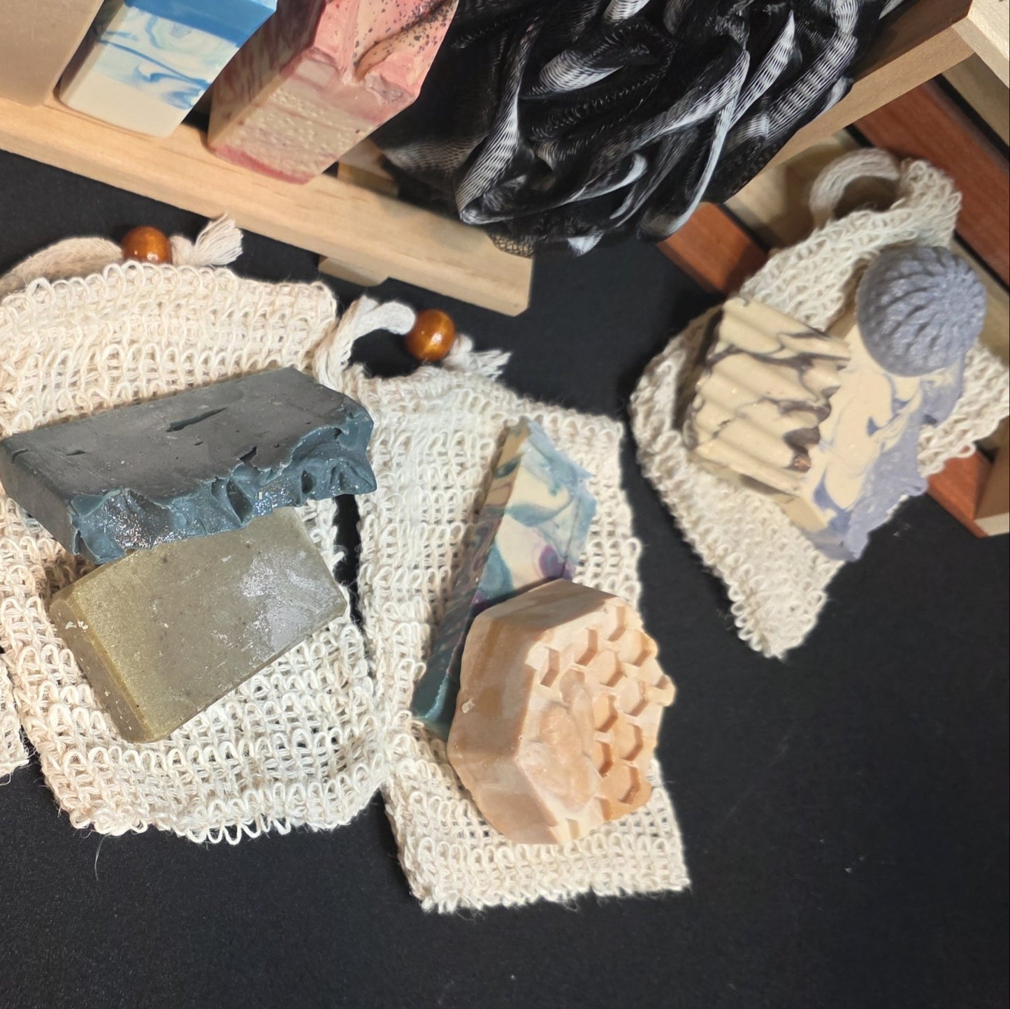 Soap Sample with Sisal Soap Saver