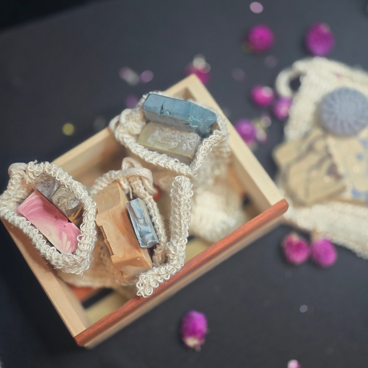 Soap Sample with Sisal Soap Saver