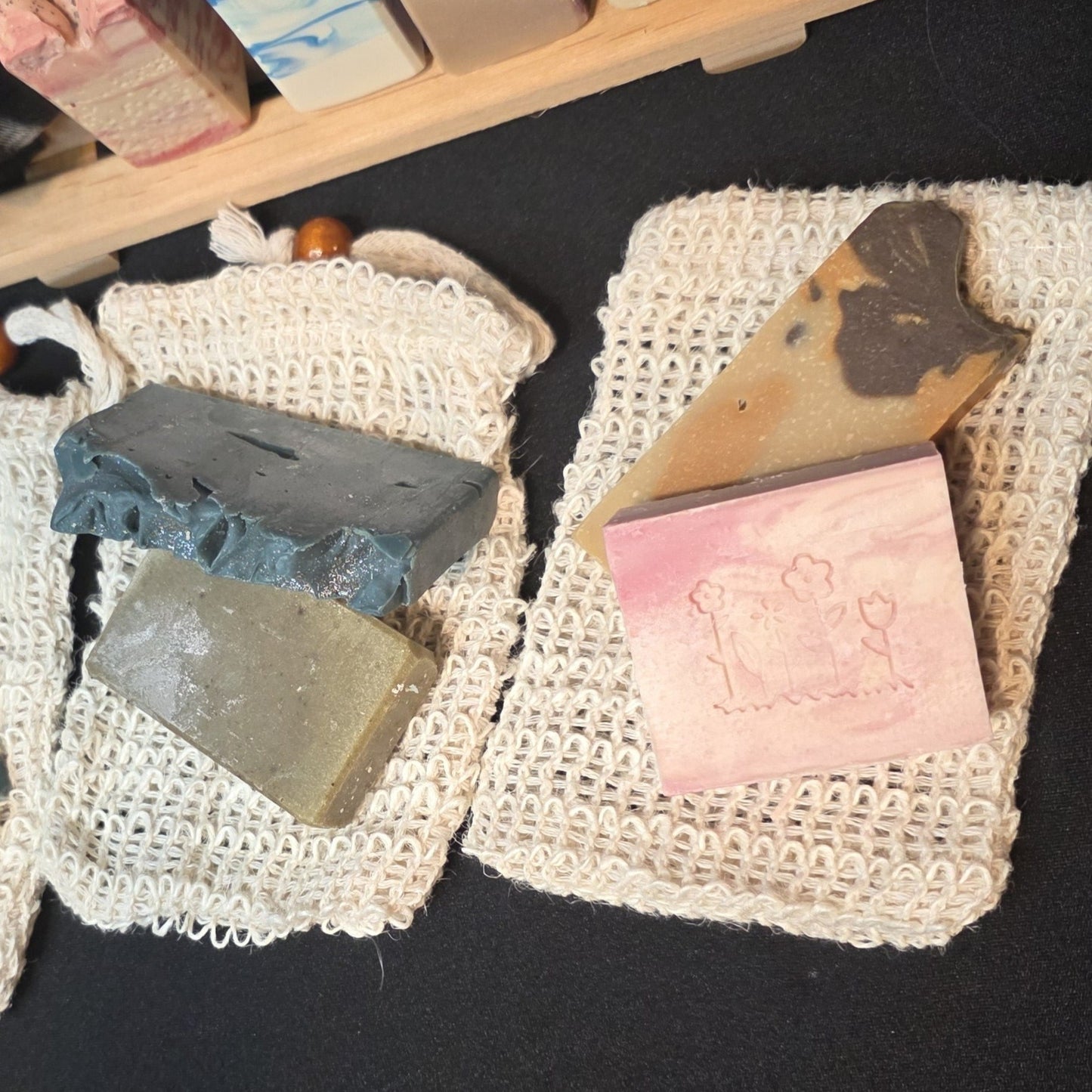 Soap Sample with Sisal Soap Saver