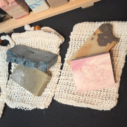 Soap Sample with Sisal Soap Saver