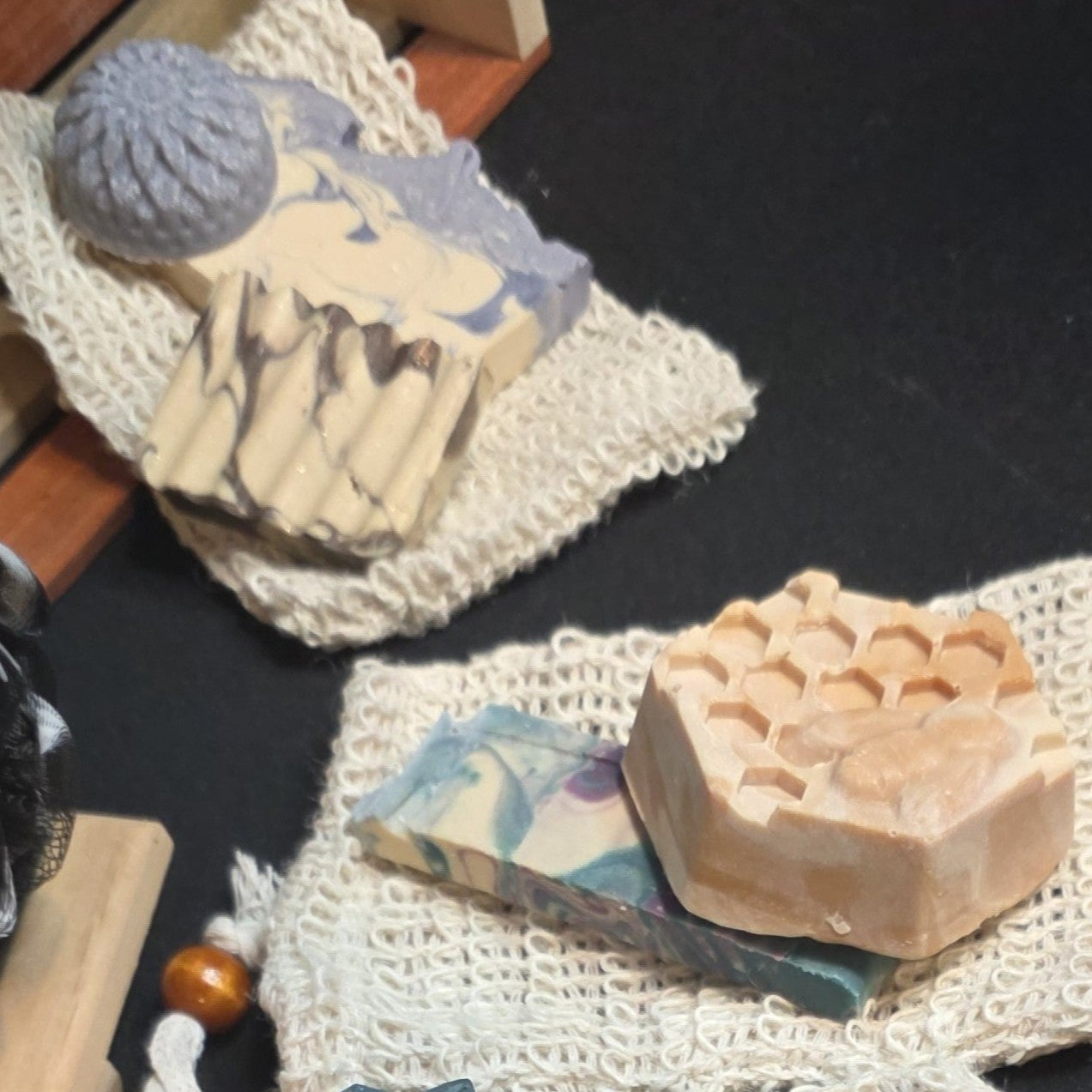 Soap Sample with Sisal Soap Saver