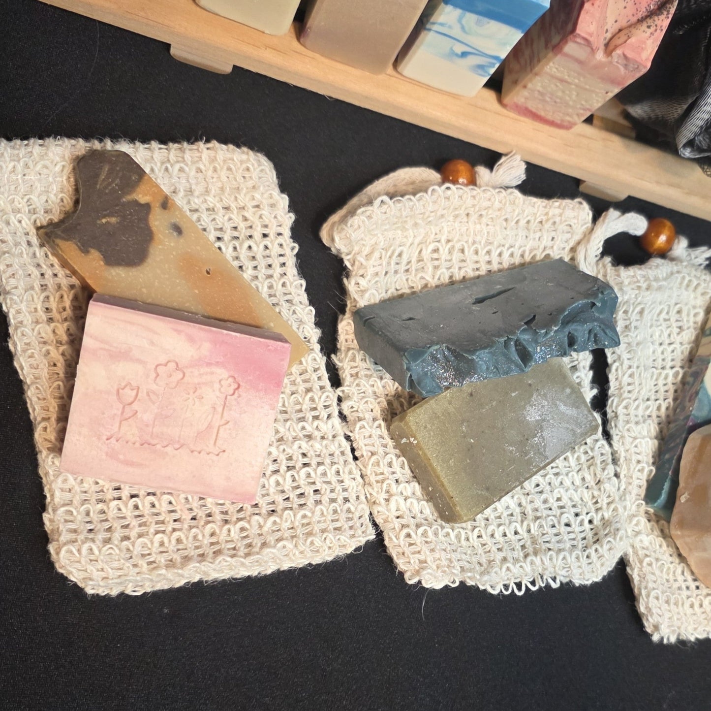 Soap Sample with Sisal Soap Saver