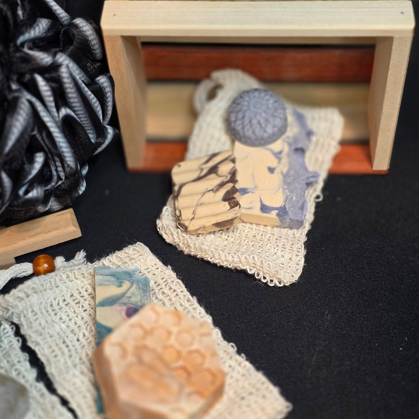 Soap Sample with Sisal Soap Saver